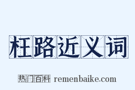 枉路近义词是什么意思的图片